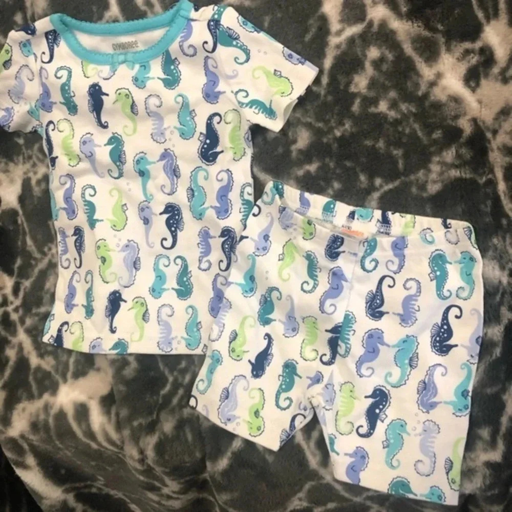Gymboree NWT Seahorse pajama set